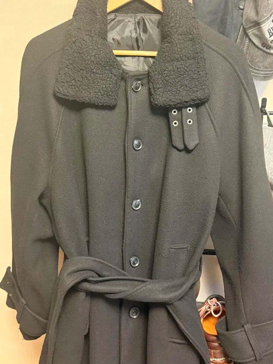 トゥー 2plan ムートンコート ブラック