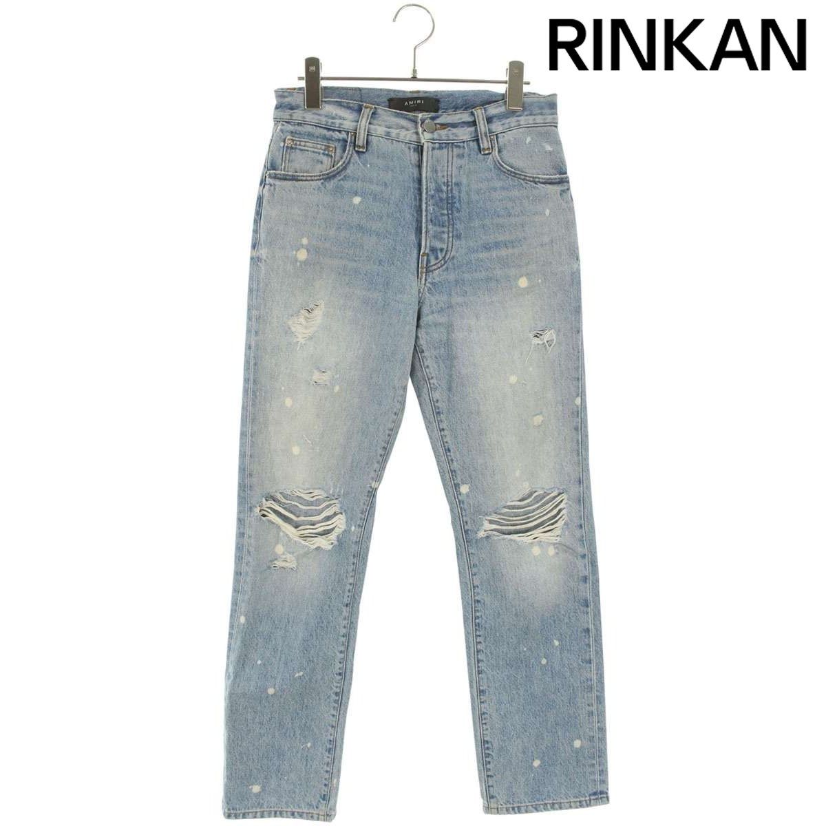 アミリ ダメージペイント加工デニムパンツ レディース 25インチ