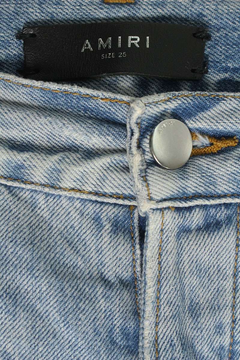 アミリ ダメージペイント加工デニムパンツ レディース 25インチ GINKGOPHARMACY_COM