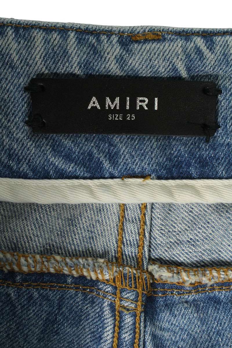 アミリ パネル切替 ワイドバギーデニムパンツ レディース 25インチ GINKGOPHARMACY_COM