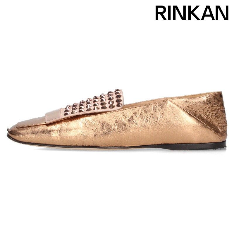 セルジオロッシ SR 1 ワインストーン装飾ローファーパンプス レディース 38