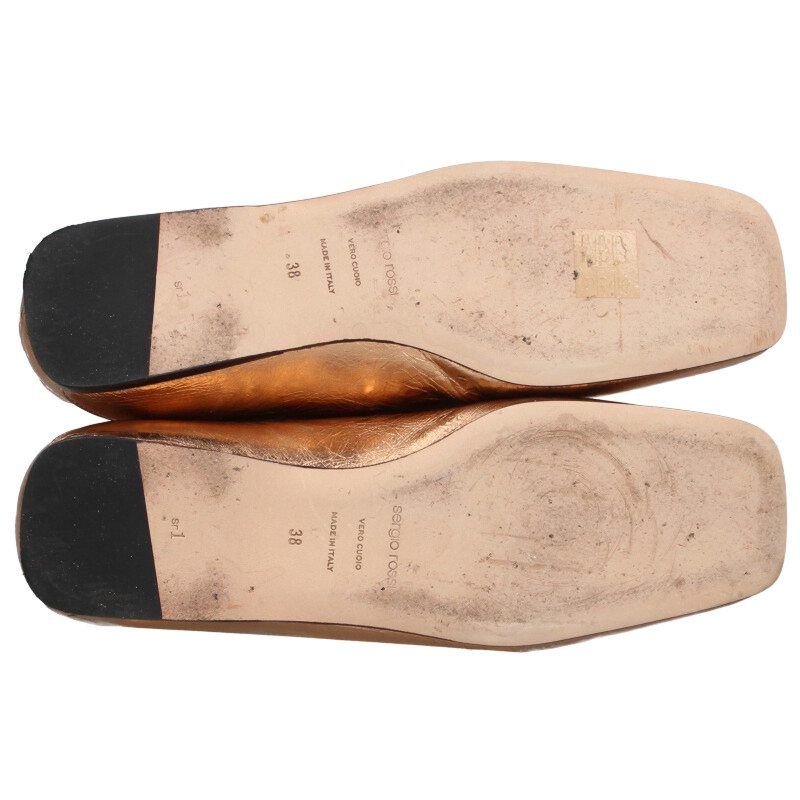 ワインストーン装飾ローファーパンプス