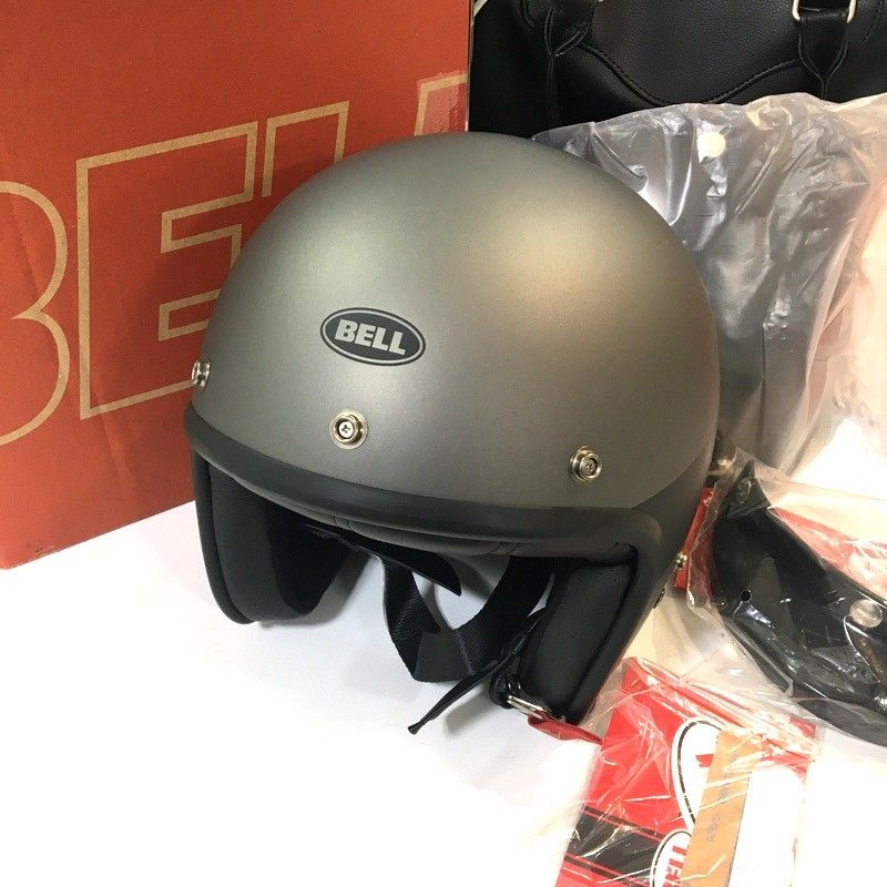 BELL ベル Cudtom 500 DLX Thunderclap ジェットヘルメット 除菌消臭済 Mサイズ グレー ブラック オートバイ ツーリング ライディング バイカー バイク用品 TA 3631