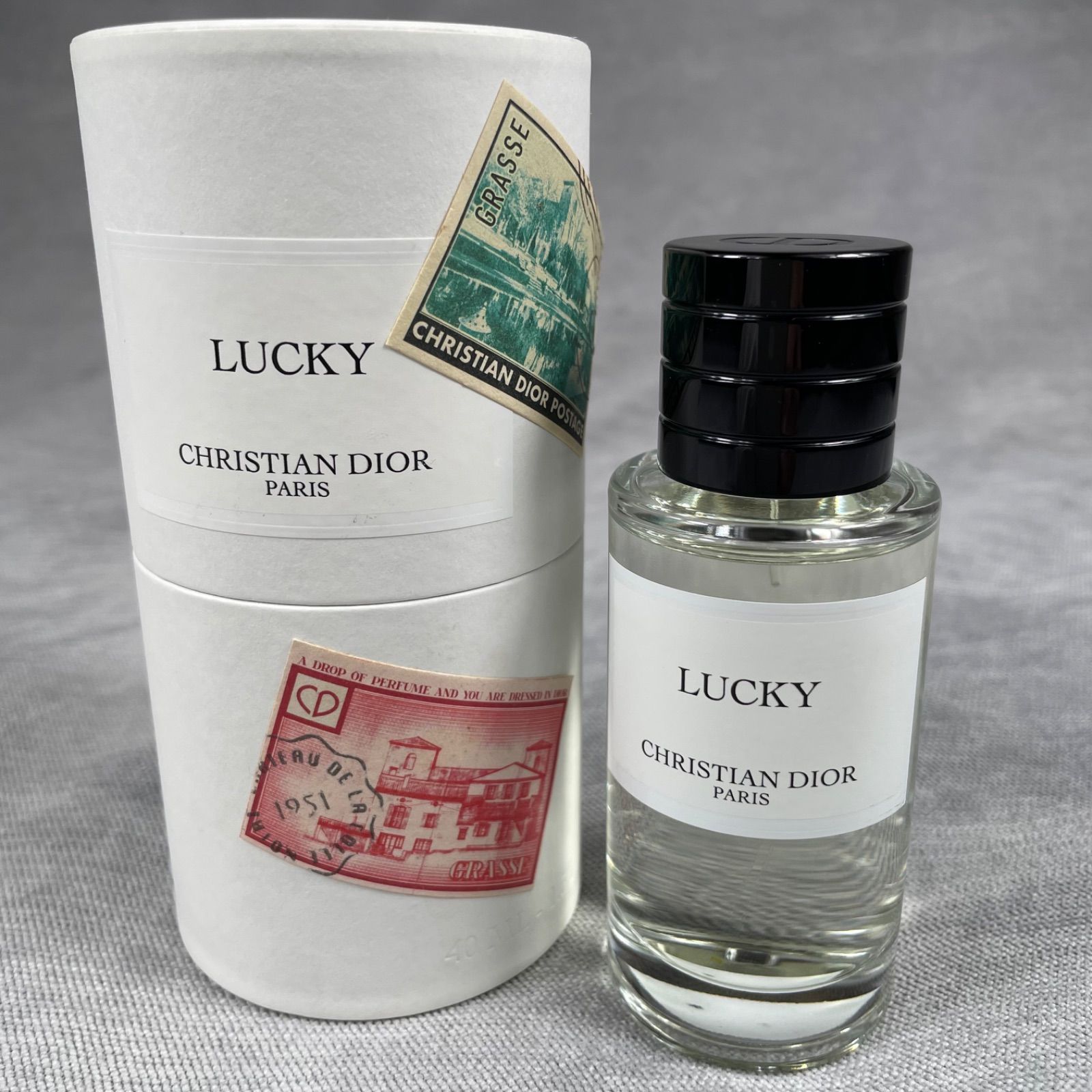 メゾンクリスチャンディオール ラッキー40mL 限定千鳥柄 Dior グリ