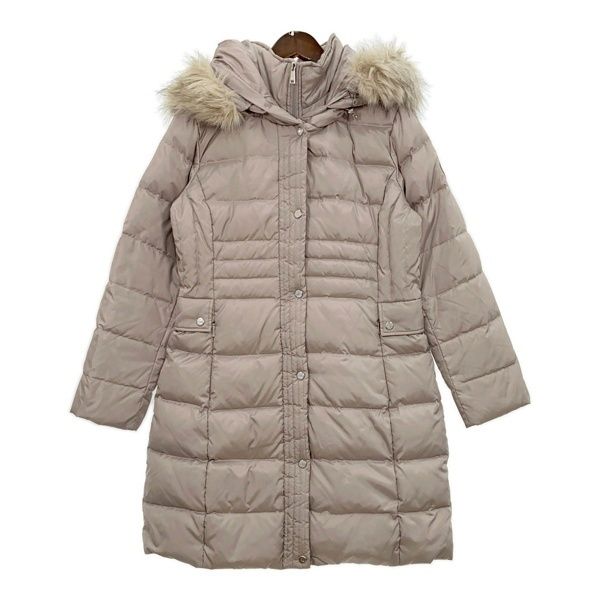 【美品】ラルフローレン ダウンコート ロングコート ベルト付き 肉厚 ベージュ LAUREN RALPH LAUREN ローレンラルフローレン ダウンコート ブルゾン