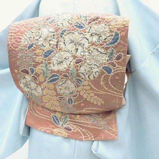 百華❀O-132◇美品 正絹 着物 辻が花 絞り 袋帯 - メルカリ