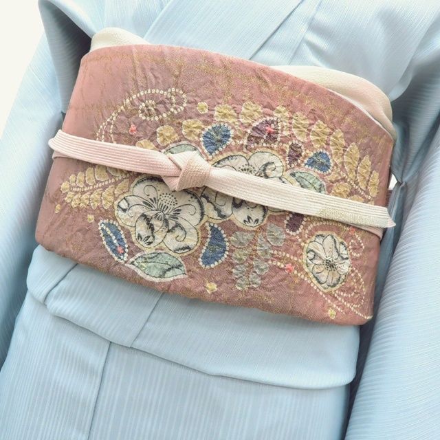 百華❀O-132◇美品 正絹 着物 辻が花 絞り 袋帯 - メルカリ