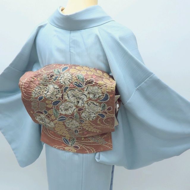 百華❀O-132◇美品 正絹 着物 辻が花 絞り 袋帯 - メルカリ