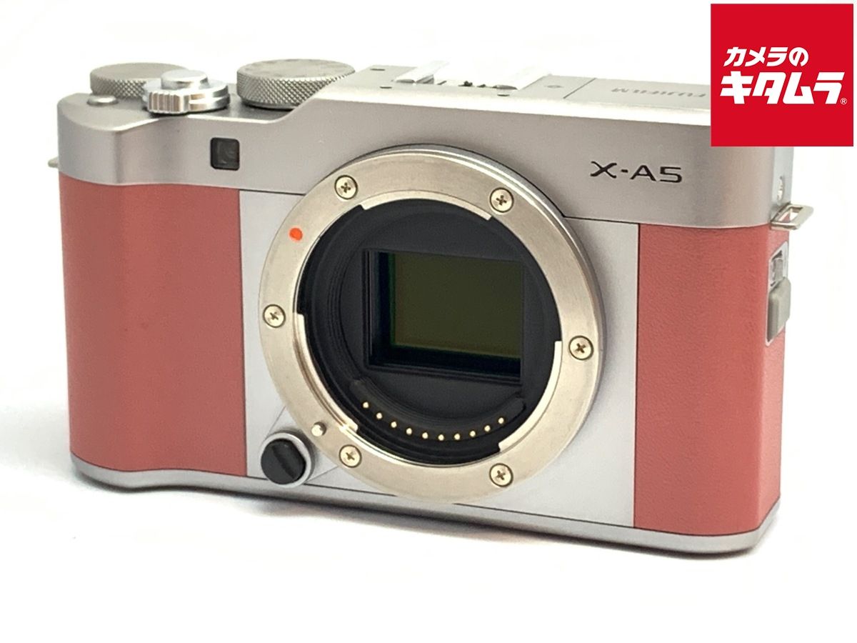 並品 フジフイルム X-A5 ボディ ピンク