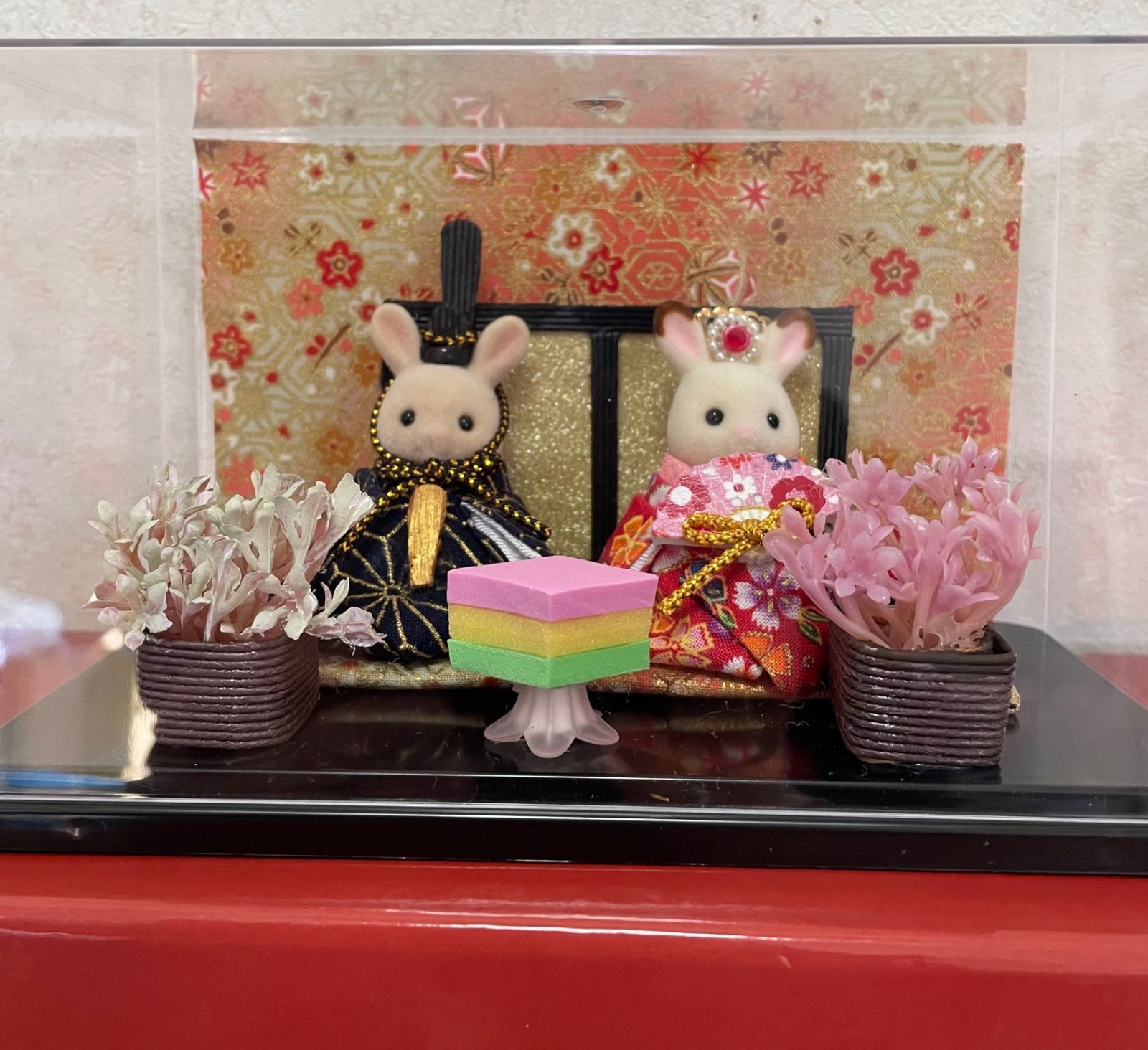 Sylvanian Families × 吉徳 ひな人形 親王飾り シルバニア Sylvanian