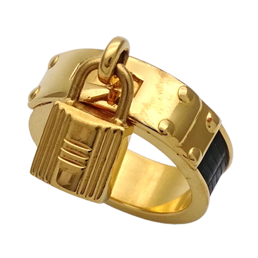 エルメス HERMES スカーフリング レディース ブランド ケリー カデナモチーフ GP ゴールド グリーン