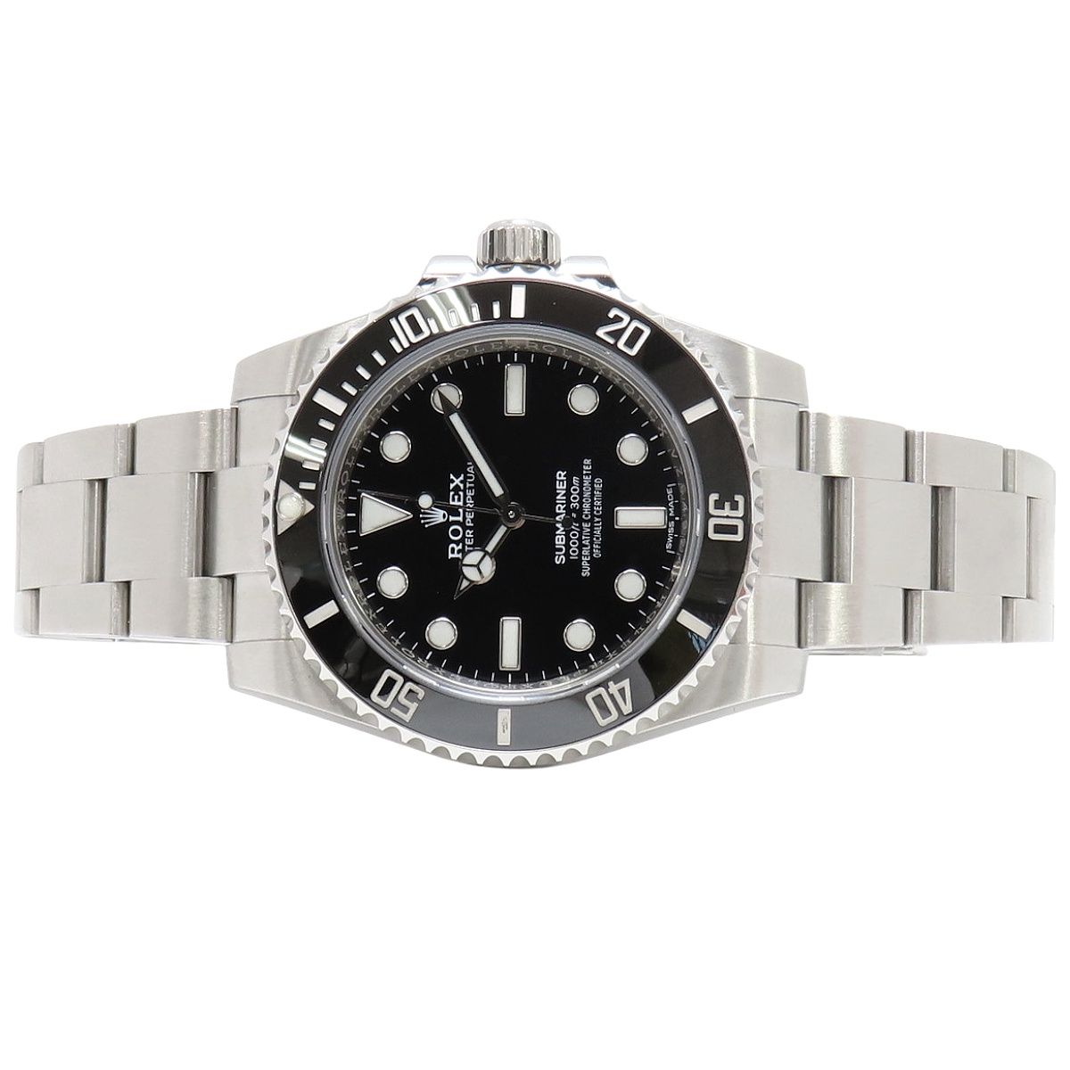 中古 ロレックス ROLEX 114060 ランダムシリアル ブラック メンズ  