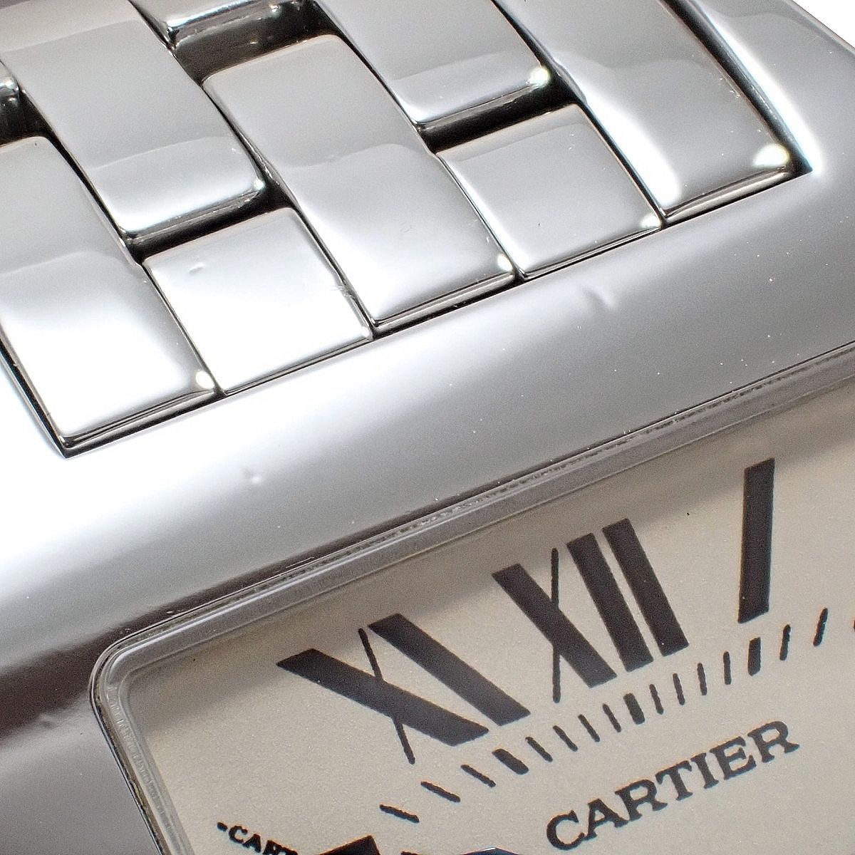 カルティエ サントス ドゥモワゼル LM W25065Z5 SS クオーツ メンズ  