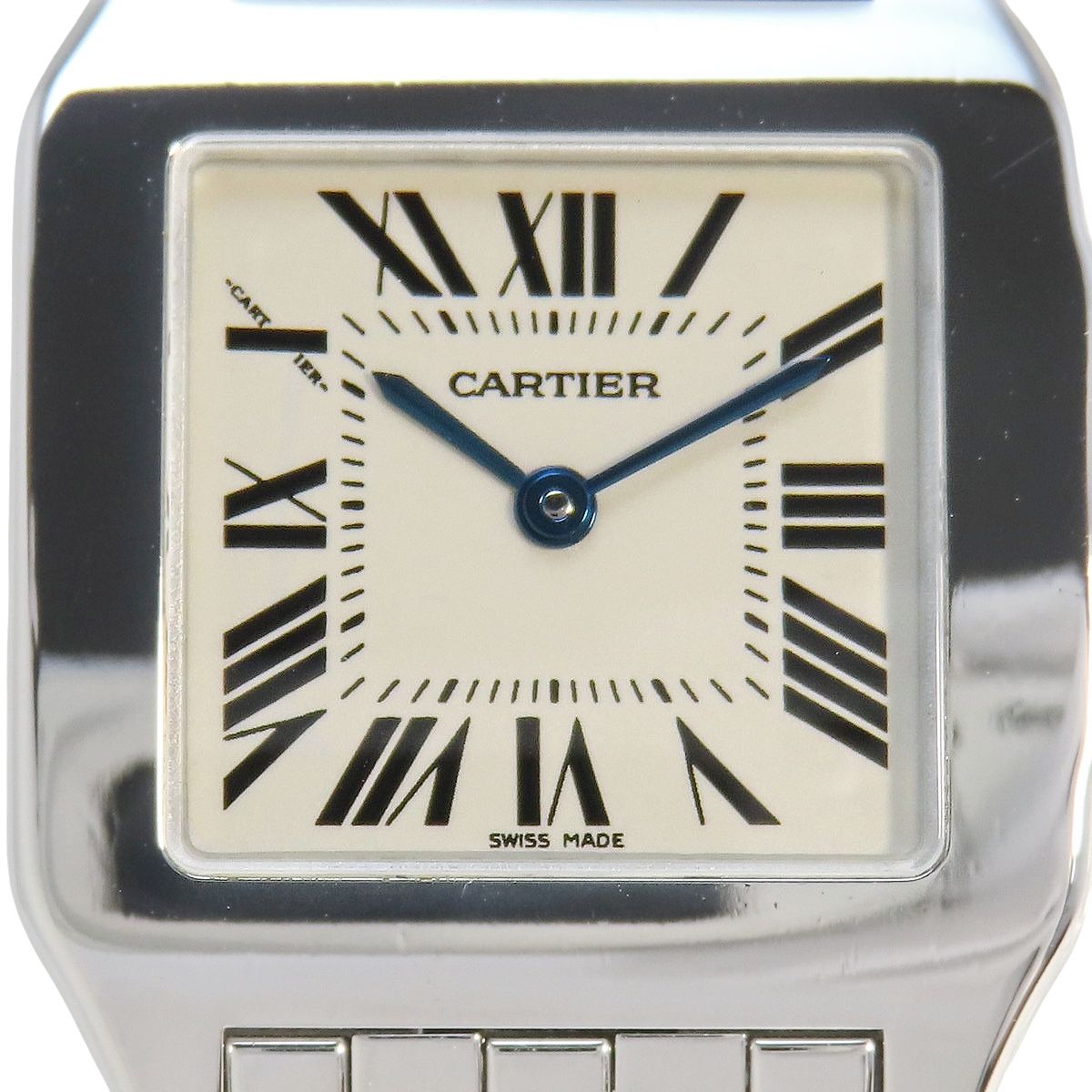 カルティエ サントス ドゥモワゼル LM W25065Z5 SS クオーツ メンズ  