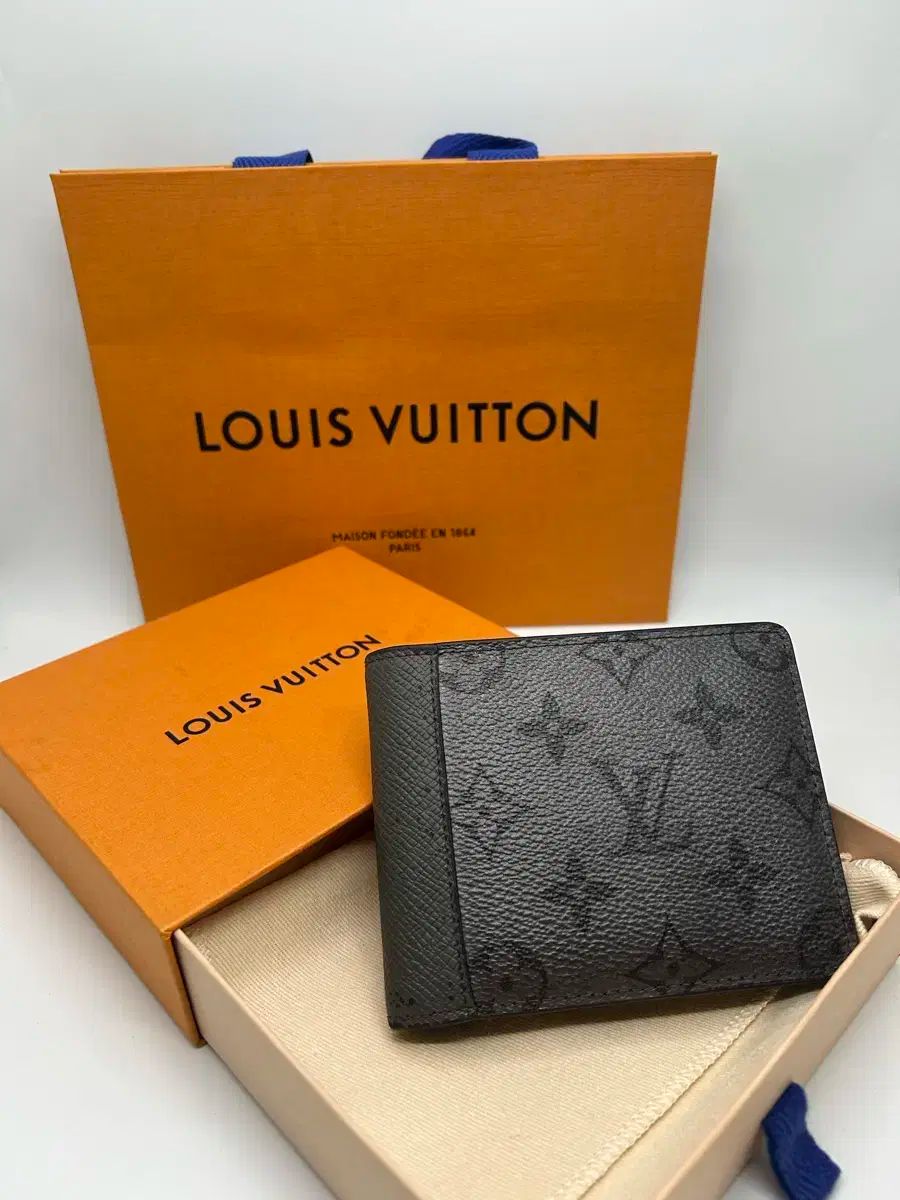 Louis Vuitton ルイヴィトン エクリプス ガンメタル 二つ折り財布