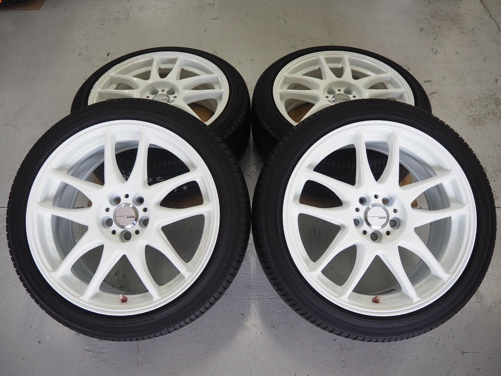 カスタムサイズ WORK エモーション 17 inch 8 0 J 5 H 100 47 タイヤ 215 45 R プリウス 86 BRZ カローラスポーツ