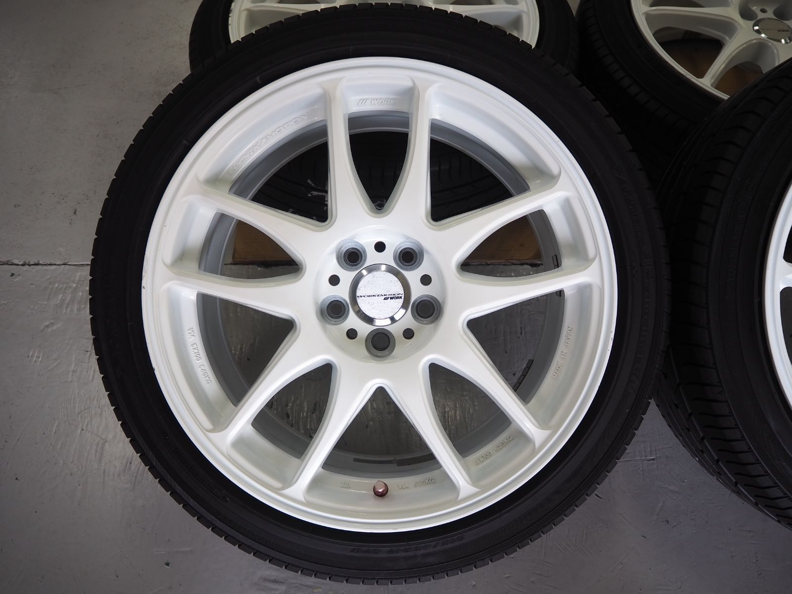  カスタムサイズ WORK エモーション 17 inch 8 0 J 5 H 100 47 タイヤ 215 45 R プリウス 86 BRZ カローラスポーツ 17インチ タイヤ ホイールセット