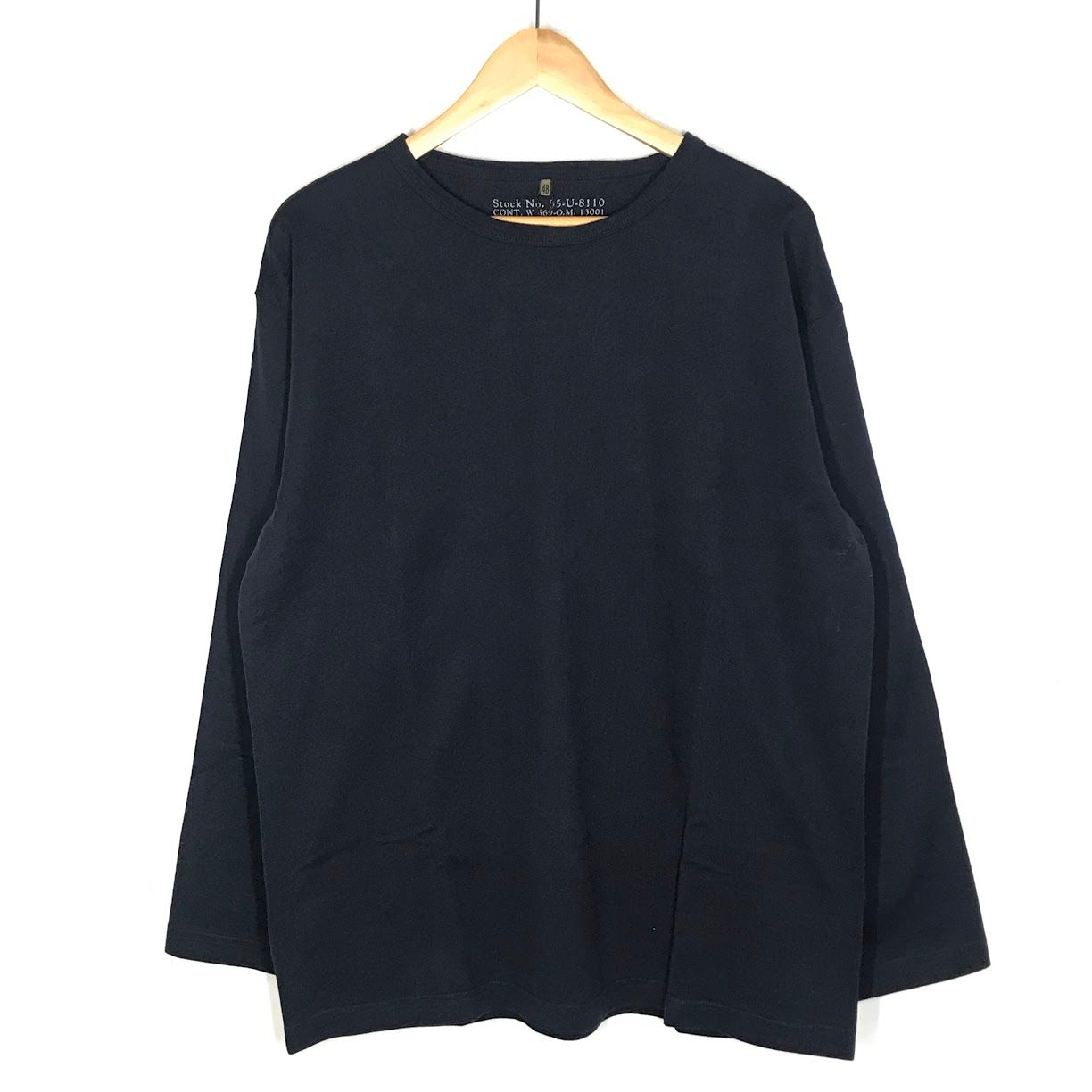 倉吉店 Nigel Cabourn ナイジェルケーボン 長袖Ｔシャツ 9.5OZ 40 S USMC LONG SLEEVE SHIRT 80470020030-4-3 ネイビー サイズ 48 102