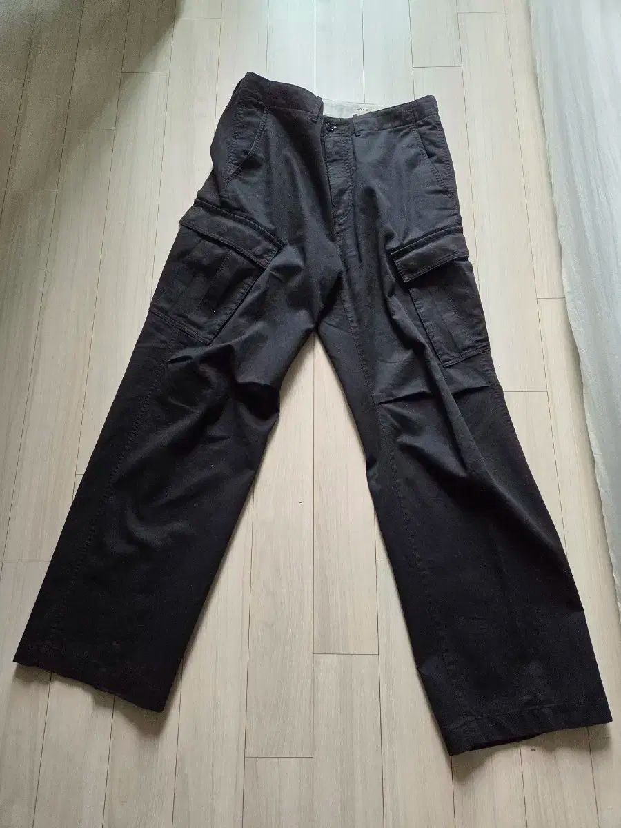 ポッタリー ガーメント カーゴパンツ ブラック 3サイズ
