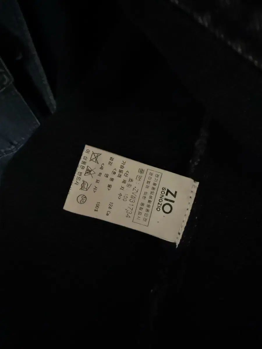 ZIO SONGZIO ブラックデニムジャケット