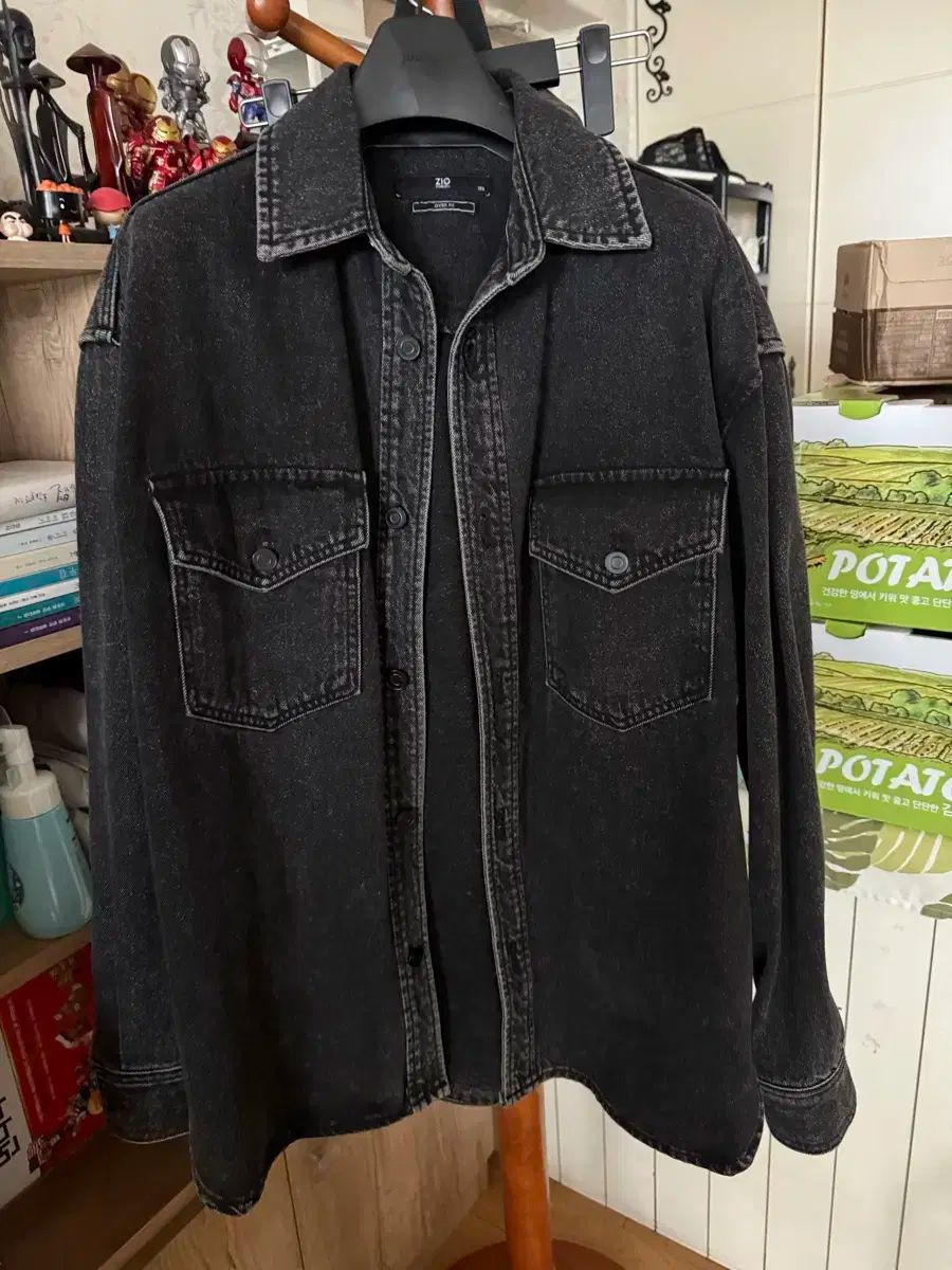 SONGZIO ブラックデニムジャケット