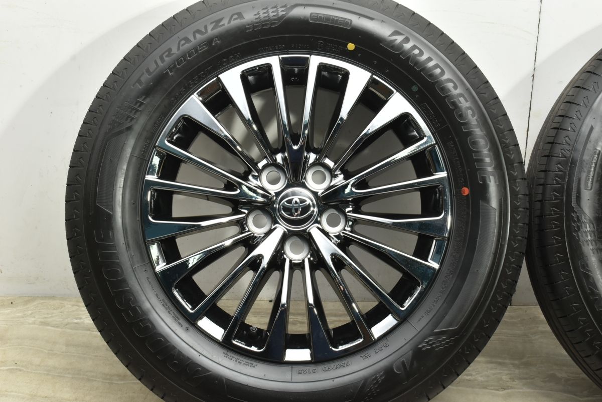  製 新車外し トヨタ 40 アルファード エグゼクティブラウンジ 17 in 6 5 J PCD 120 ブリヂストン トランザ T 005 A 225 65 R 17インチ タイヤ ホイールセット
