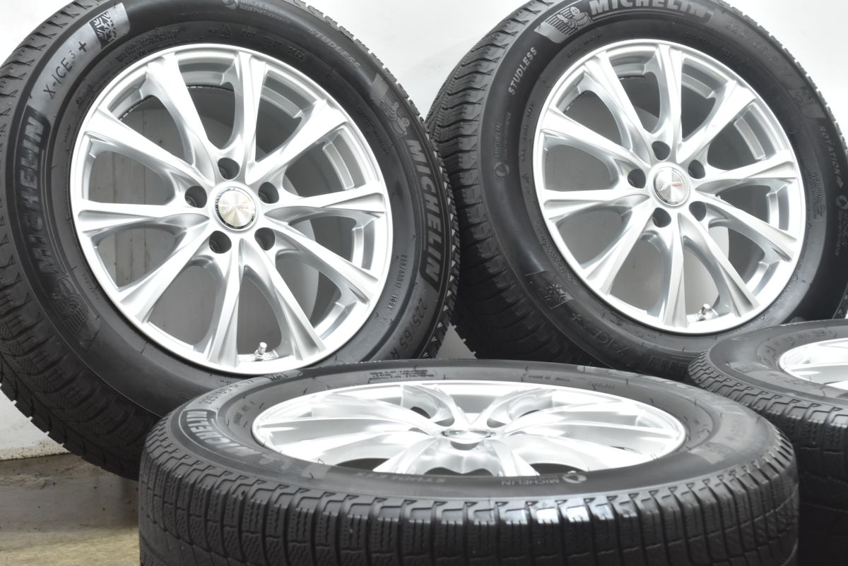 良好品 ジョーカー 17 in 7 J 40 PCD 114 3 ミシュラン X ICE 225 65 R ハリアー CX 5 8 エクストレイル レガシィアウトバック