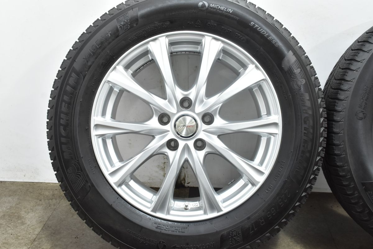  良好品 ジョーカー 17 in 7 J 40 PCD 114 3 ミシュラン X ICE 225 65 R ハリアー CX 5 8 エクストレイル レガシィアウトバック 17インチ タイヤ ホイールセット