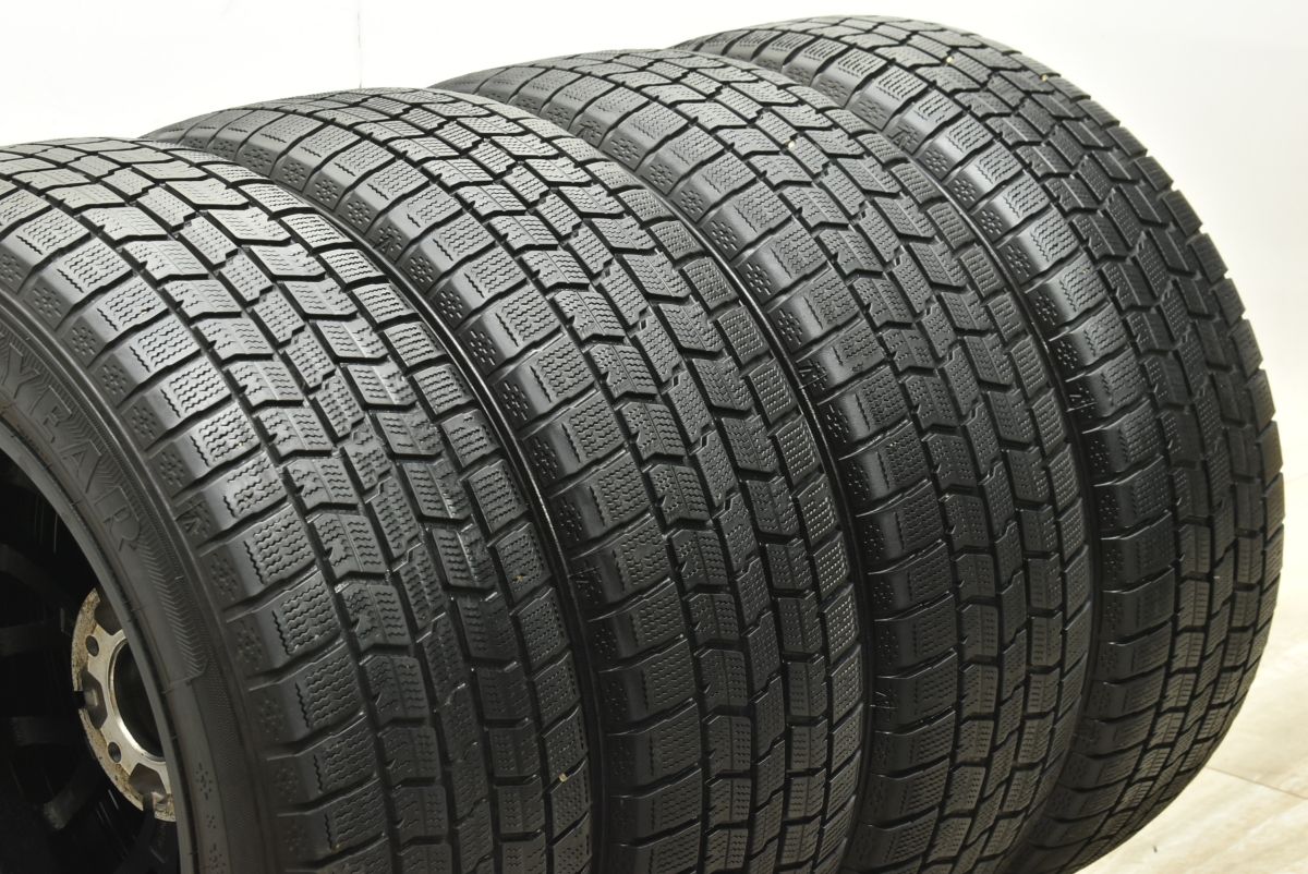  エクシーダー 17 in 7 J 45 PCD 114 3 グッドイヤー アイスナビ7 225 55 R アルファード エクストレイル MAZDA 6 スカイライン 流用 17インチ タイヤ ホイールセット