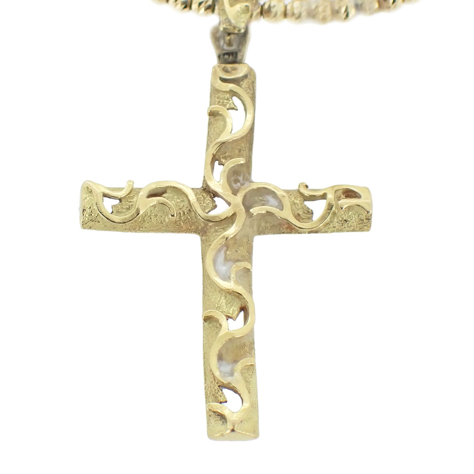 クロス ブレス K18 YG レディースブレスレット MERCADOAVALIA_COM_BR