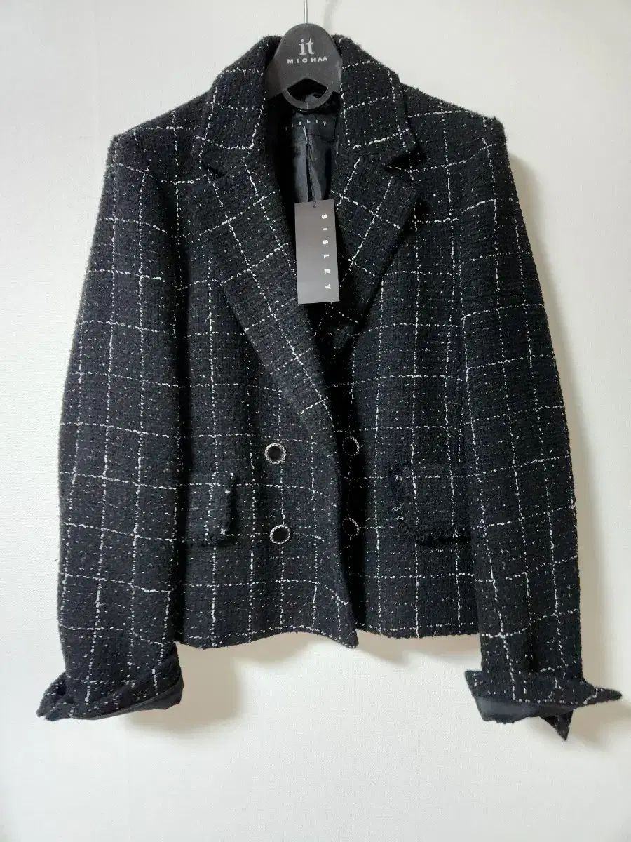 新品 シスレー ツイード ジャケット 55 66可能