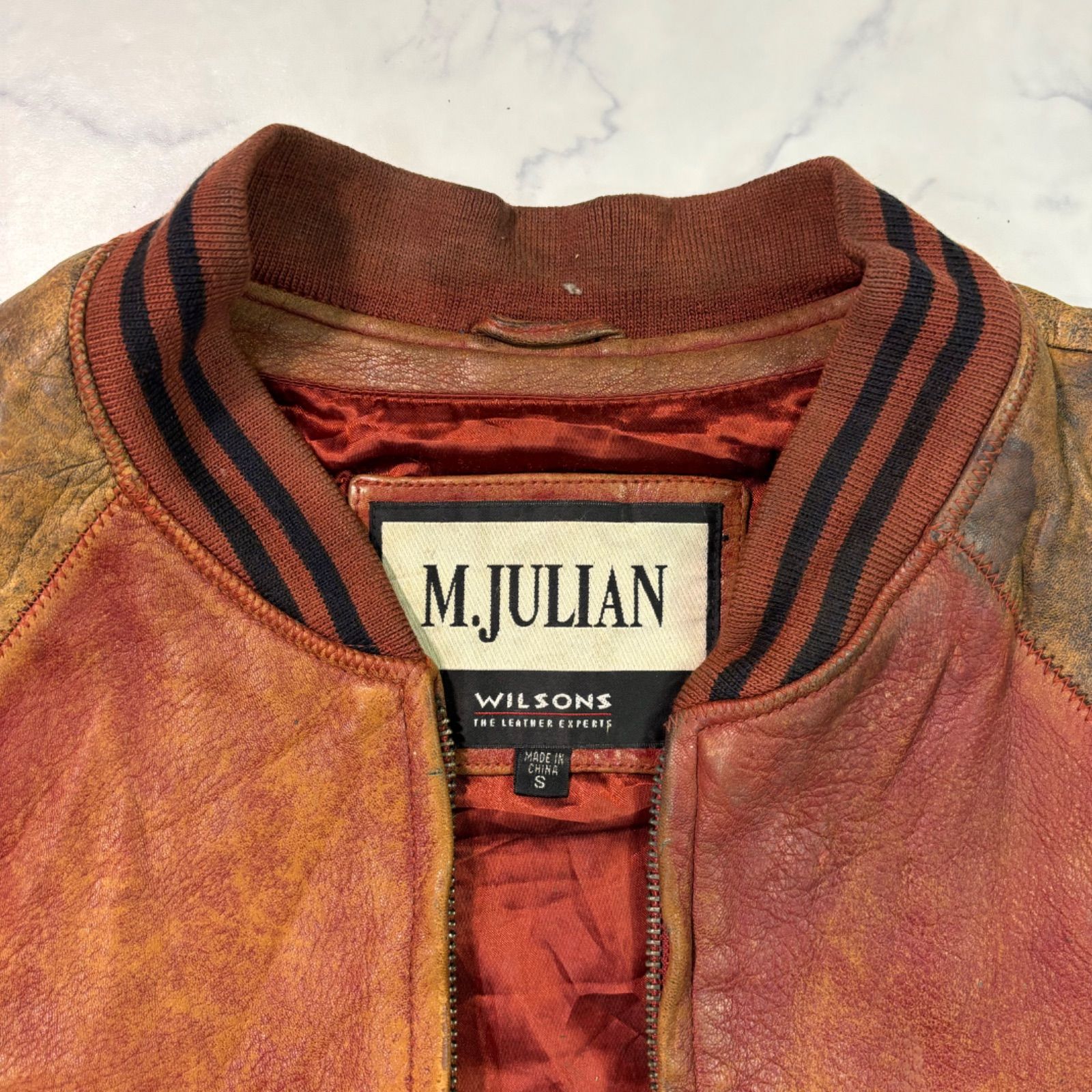 wilsons ウィルソンズ M.JULIAN ビンテージ MA-1タイプ 80s スタジアム 