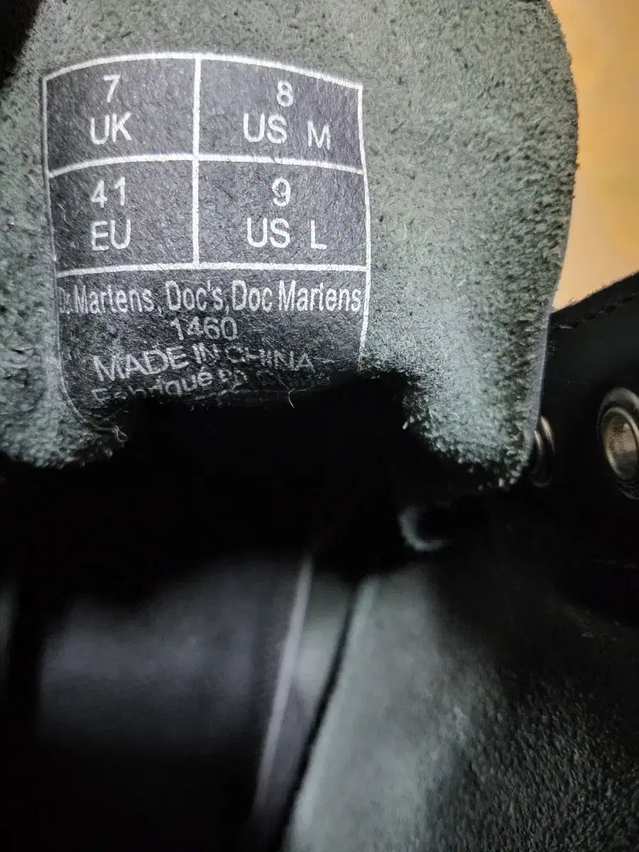 DR. MARTENS ドクターマーチン1460 モデル 8 ホール 260 サイズ ブラック