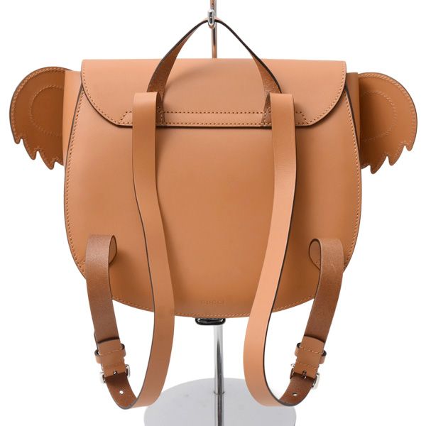 グッチ バッグ レディース メンズ キッズ チルドレンズ コアラ リュックサック レザー ブラウン GUCCI 605838