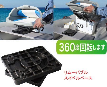 脱着式回転スイベル付