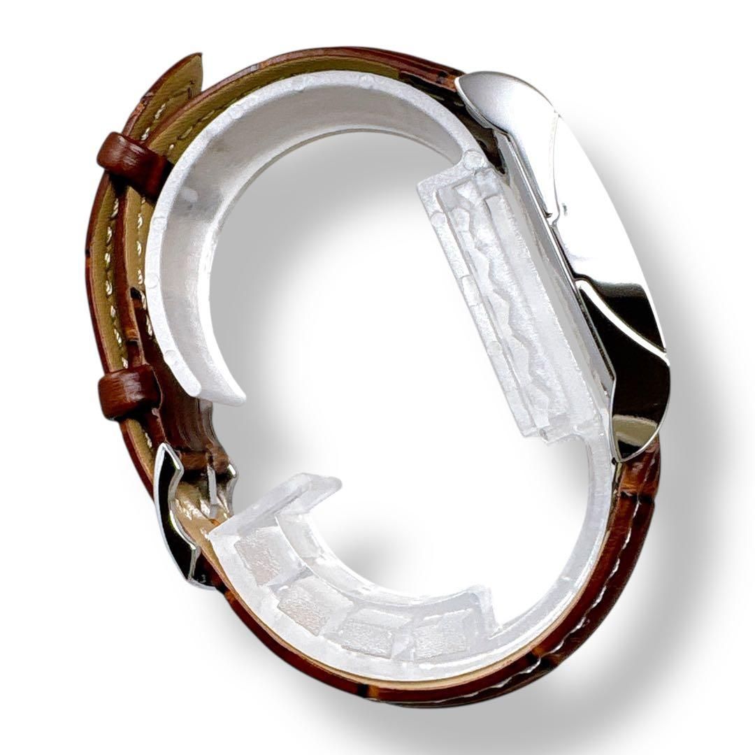 ブルガリ レッタンゴロ RT39S 革ベルト ホワイト レディース 腕時計 美