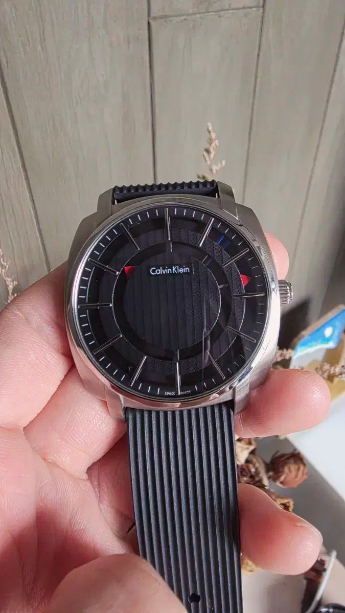 Calvin Klein カルバン クライン ブラック ラバー バンド 時計