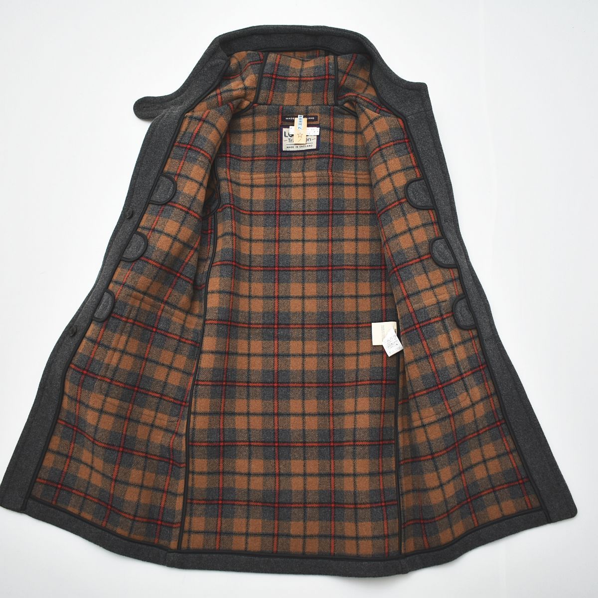 ロンドントラディション ロング ダッフルコート L イギリス製 裏地 チェック柄 楽天市場】ロンドントラディション ダッフルコート LONDON TRADITION