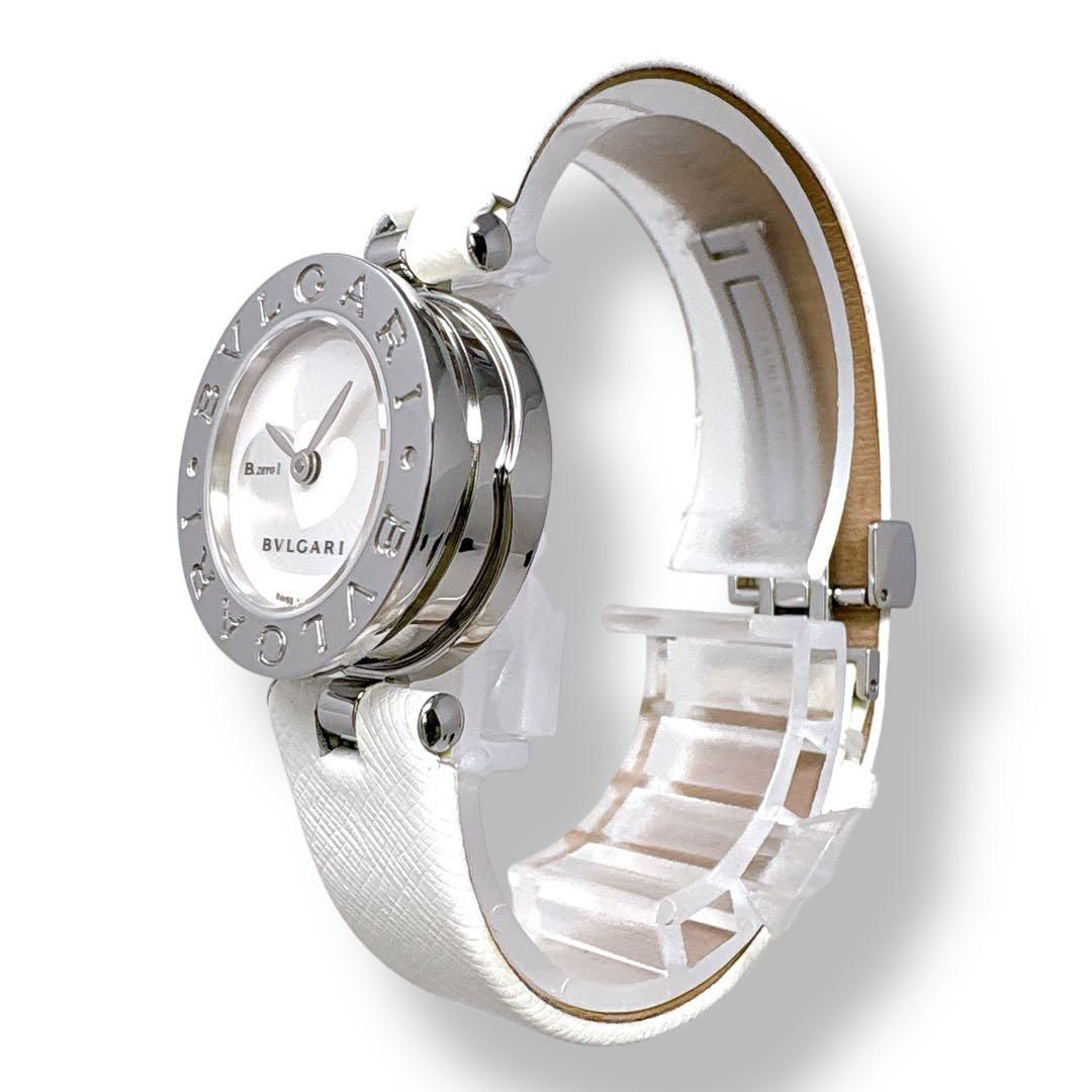ブルガリ ビーゼロワン BZ 22 S ダブルハート 革ベルト レディース 時計