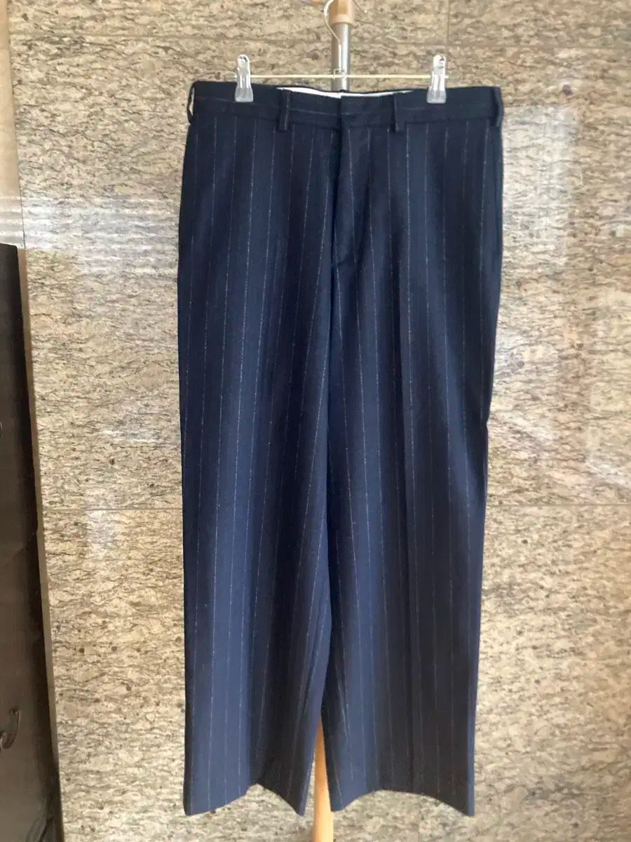 アーケット ARKET ネイビー ワイド スラックス 46 サイズ