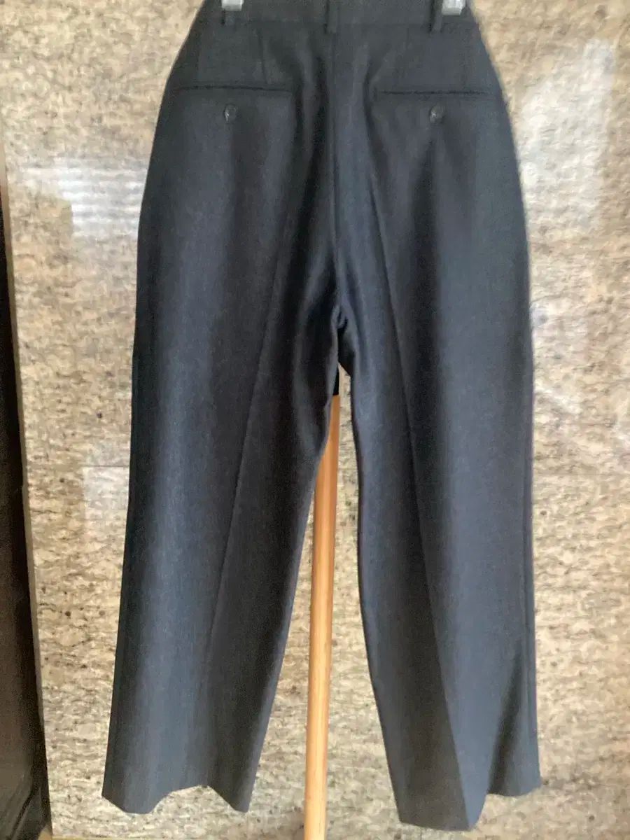 アーケット ARKET チャコールグレー ワイド スラックス 46サイズ