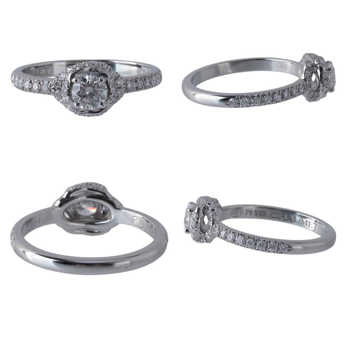 ショーメ リアン ダムール ソリテール リング ダイヤ0.31ct G-VVS1-3EX