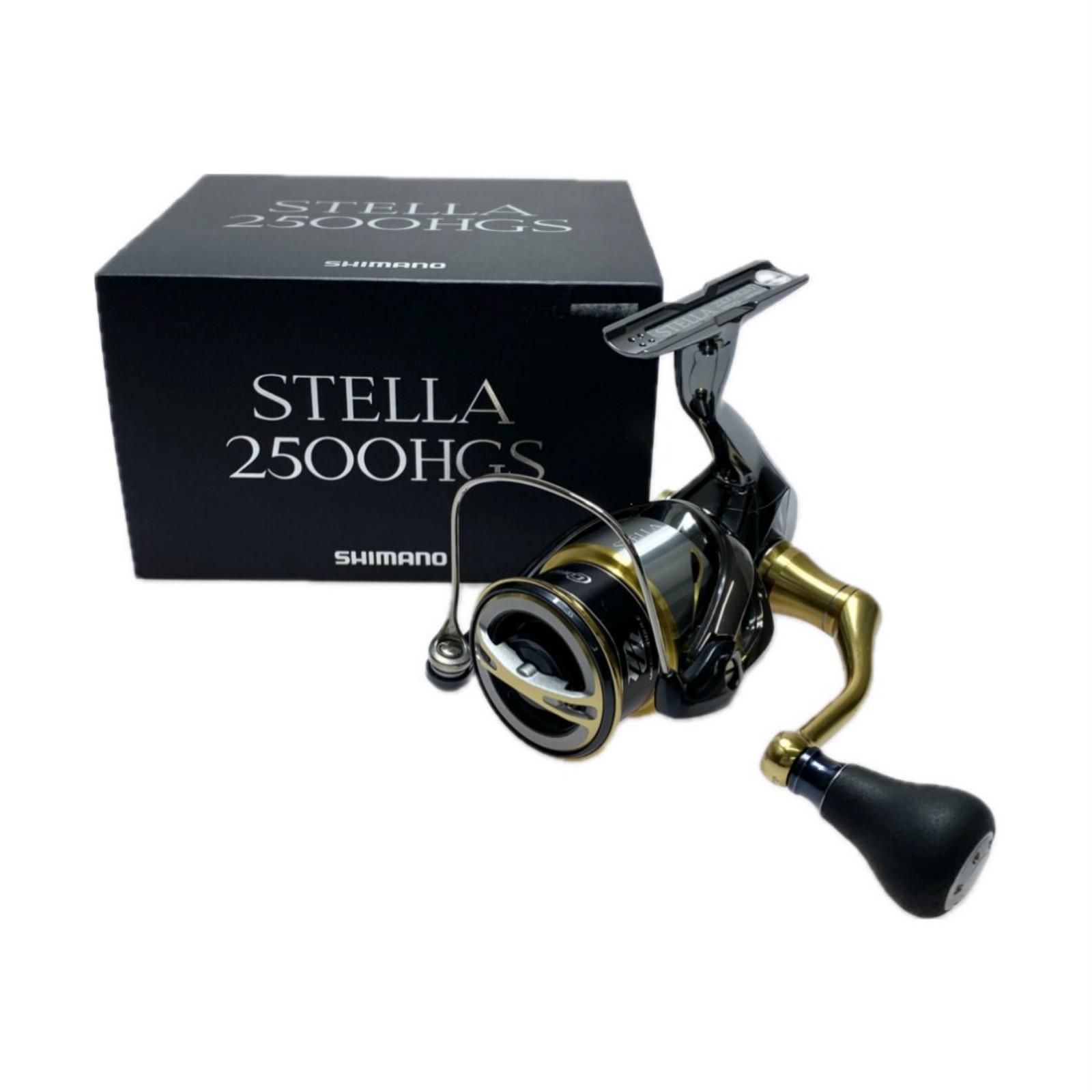 §§SHIMANO シマノ スピニングリール 14ステラ 2500HGS ハンドルノブカスタム 程度AB 03243