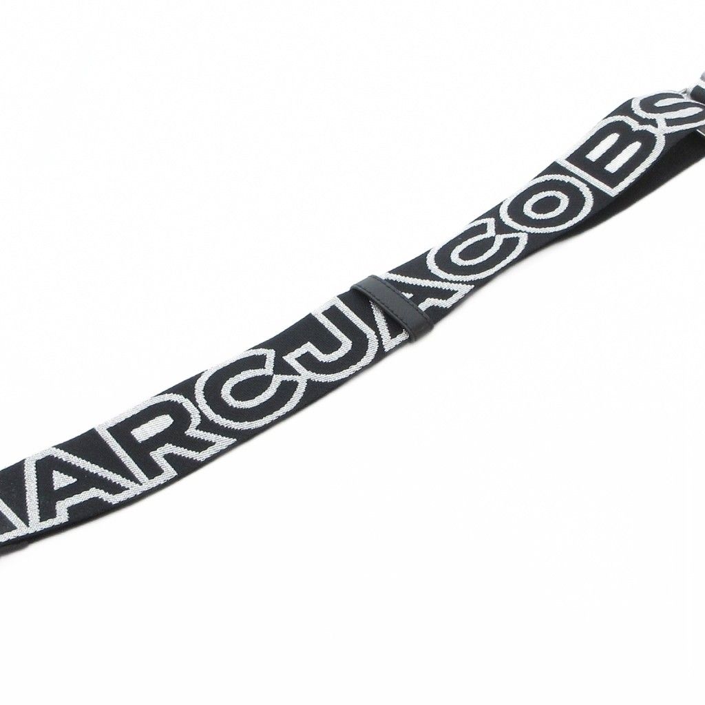マークジェイコブス MARC JACOBS 美品 ショルダーストラップ ロゴ 黒