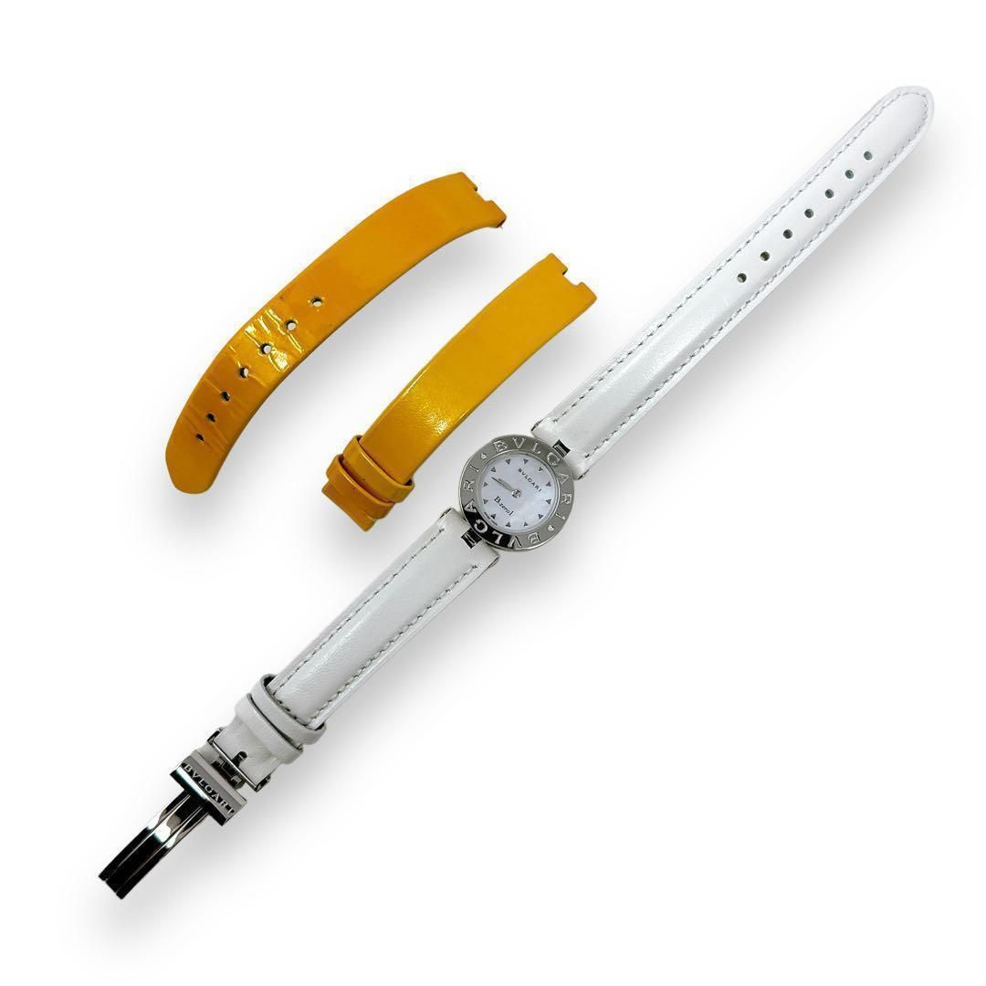 ブルガリ ビーゼロワン BZ 22 S シェル クオーツ 革ベルト レディース 時計