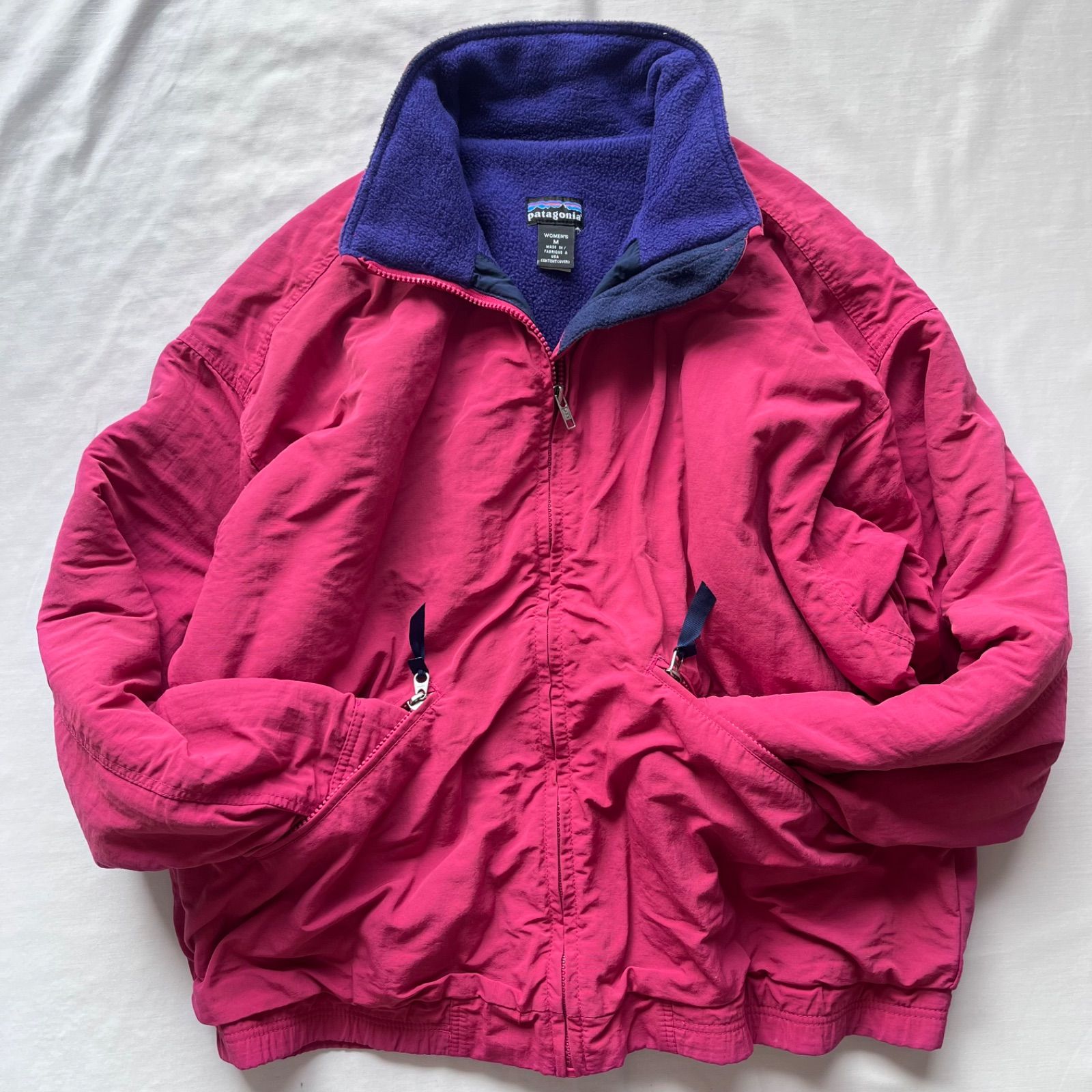 Patagonia パタゴニア　ナイロンシェルジャケット　希少カラー 80s USA製 patagoniaパタゴニア フリースライナー ナイロンジャケット