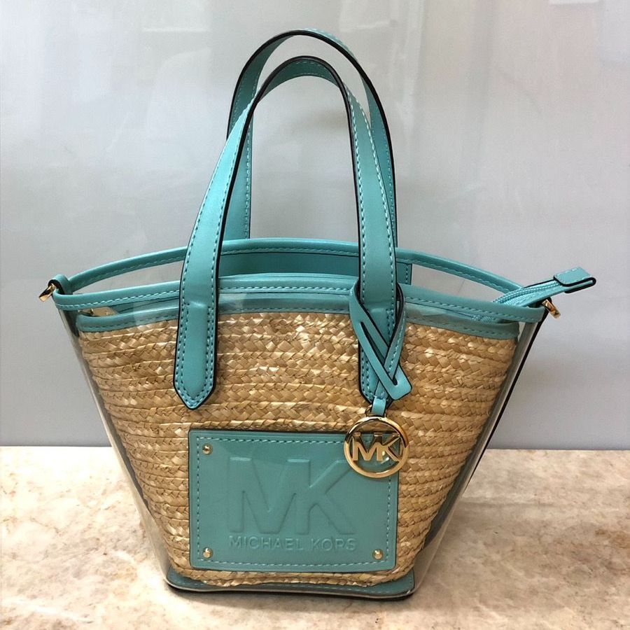 MICHAEL KORS マイケルコース かごバッグ クリアバッグ ストローバッグ 