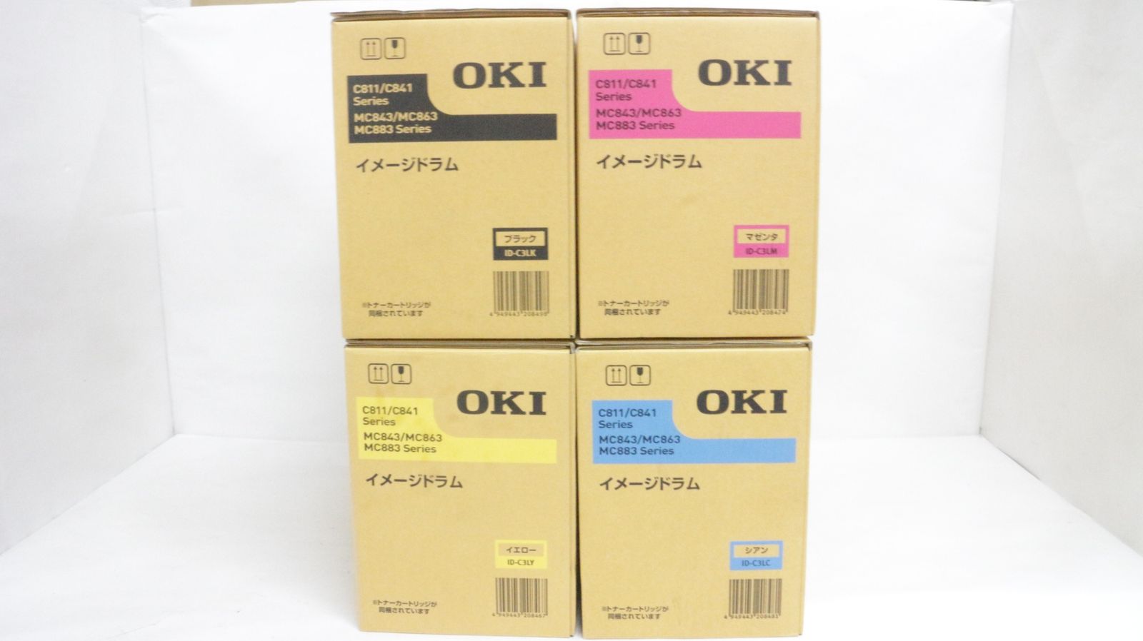 OKI 純正 イメージドラム ID-C3L 4色 シアン マゼンタ イエロー ブラック オキ IT38J15NFIU2-D-F20-byebye
