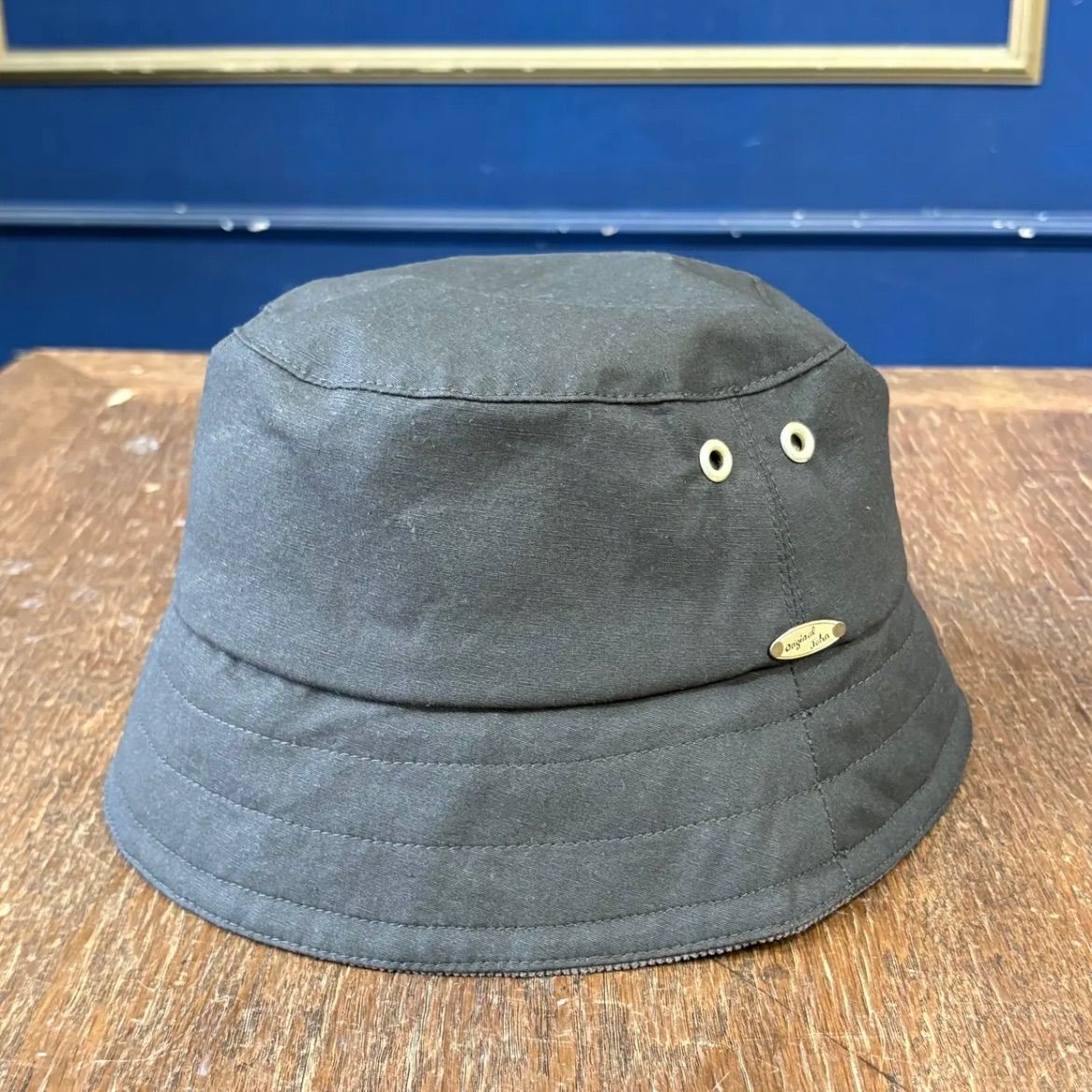 original john WAX-ish BUCKET HAT OLIVE