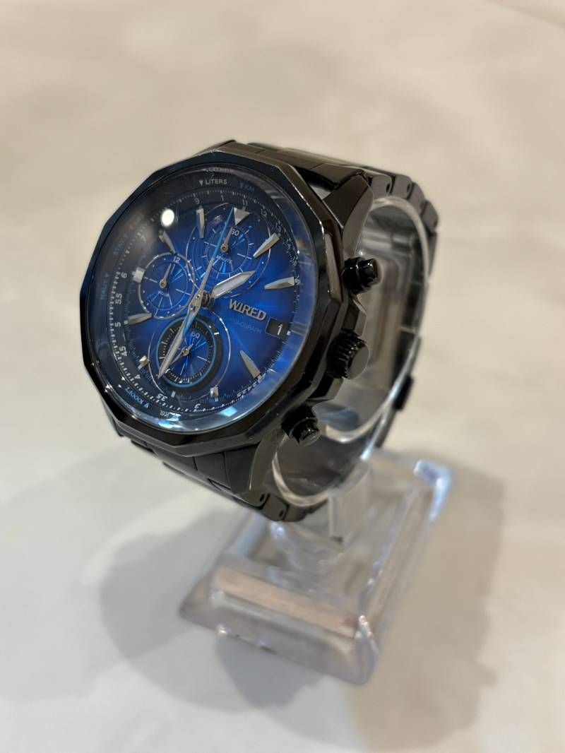 SEIKO セイコー WIRED ワイアード THE BLUE VK 67 K 090 クォーツクロノグラフ 腕時計